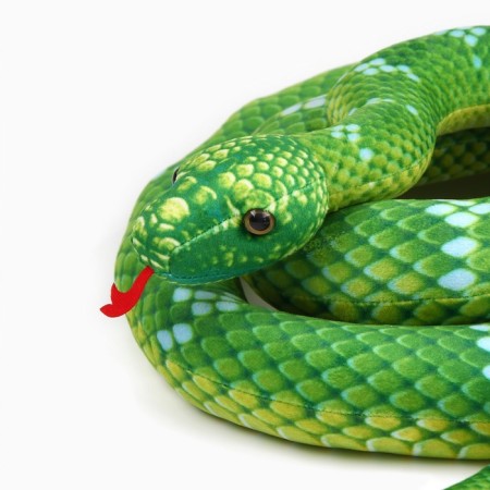 Soft toy "Snake", 40 cm/200 cm, green color-7
