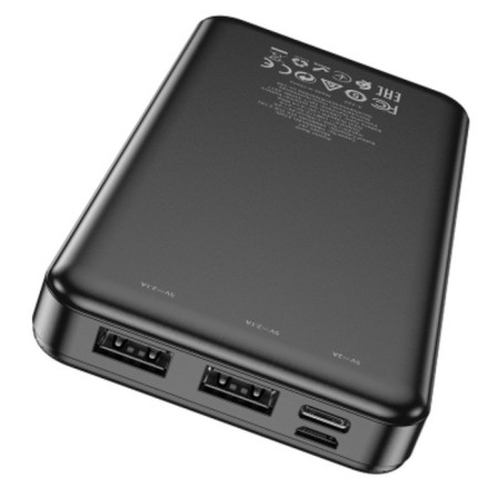 External battery Hoco J91, 10,000 mAh, 2 USB, 2.1 A, display, black-2