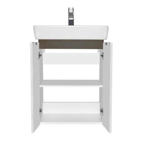 Tumbing under the Aquaton Sky Pro sink, 55 cm, white gloss color-1