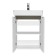 Tumbing under the Aquaton Sky Pro sink, 55 cm, white gloss color
