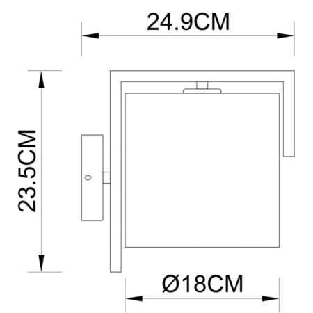 Sconces Arte Lamp Aperol A5031AP-1SS, E27, 60 W, 18x25x24 cm, silver-1