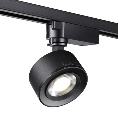 Snow -shaped single -phase three -core LED Novotech. EDDY, 15W, LED, 98x90x80 mm, black color