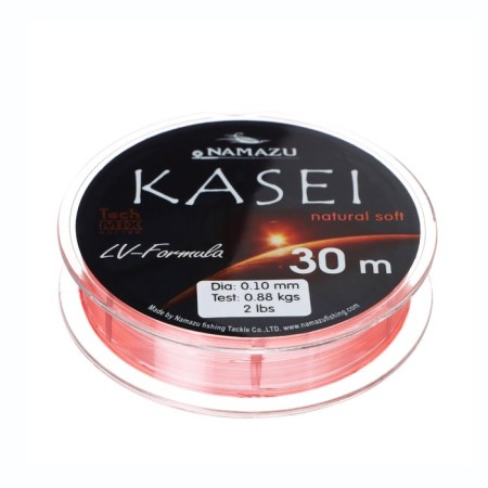 Namazu Kasei fishing line, diameter 0.10 mm, test 0.88 kg, 30 m, red