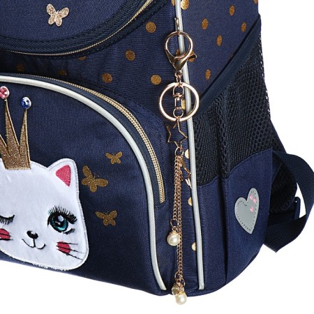 School standard, 33 x 25 x 13 cm, Grizzly, + bag for shoes, plush, blue-10