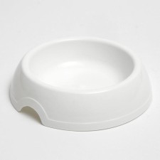 A bowl for cats and dogs 14.5 x 3 cm, 0.2 l, white