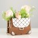 Wooden Kashpo 15.5x10x12 cm "Suma", wet-white