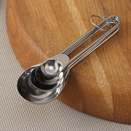 A set of measured spoons of the share "metallic", 4 pcs: 1.25/2.5/5/15 ml-4