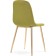Stol on a metal frame DABL Metal/velor, gold/green 45x51x86 cm