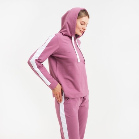 Women's costume (sweatshirt/trousers) Charlotte, dry rose, size 48-2