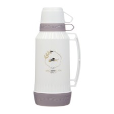 Thermos 1.8 l, with a glass flask, retains heat 12 hours, with a mug, brown