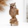 Figure "Owl on books" Brown, 14x6x6cm