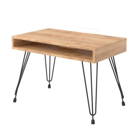 Coffee table loverpool 75x40x53 cm, oak craf gold, black-3