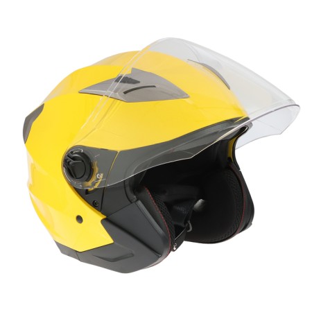 The helmet open with two visors, size S (55-56), model-BLD-708E, yellow glossy-3