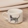 Tea couple ceramic "animals", 200 ml, white color