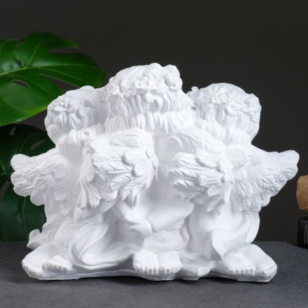 Figure "Triple Angel" White 16x28x22cm-2