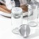 Set for glass spices on the high-tech stand, 19 × 19 × 21.5 cm, capacity, 90 ml, 4 × 9.5 cm, 12 pcs