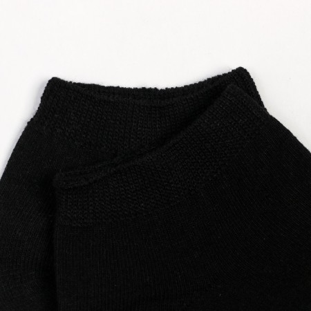 Male socks shortened, black color, size 25-2