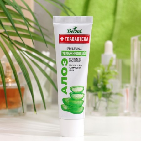 Facial cream "Spring", Aloe, with cap puch-o, 45 ml