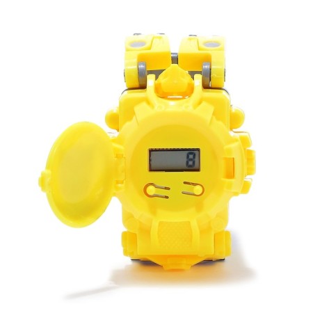 The “Clock” robot is transformed, with time indication, yellow color-7