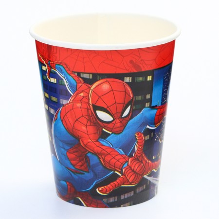 A set of paper utensils, on 6 people "Happy Birthday!", Spider-Man-3