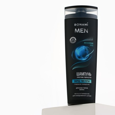 Hair shampoo for men, a charge of cleanliness, 400 ml, bonami-5
