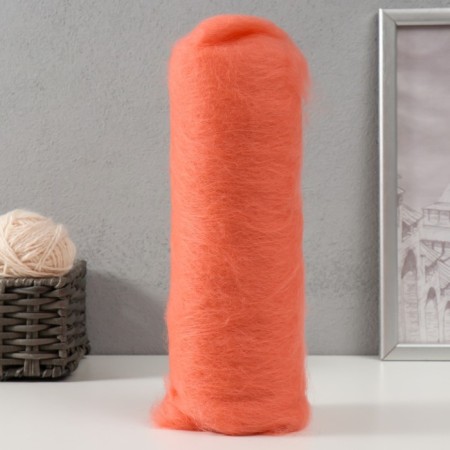 Fasting wool "cardoches" 100% half -toned wool 100g (peach - 037)