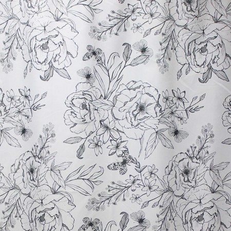 Dasch bathroom curtain, 180 × 200 cm, sketch drawing-1