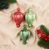Jewelry decoration "Everya flashlight" (set 3 pcs) 7x13 cm, green red