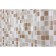 Mosaico bathroom curtains, 180 x 200 cm, beige color