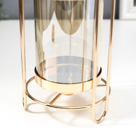 Summary Metal for 1 candle "Limard" Gold "gold18x11x11 cm-2