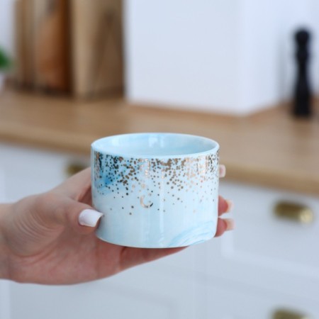 Ceramic pot for flowers, Hello pots, 8 x 5.5 cm-6