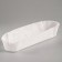 Baking shape white, oval shape, 3.4 x 13.6 x 2.7 cm