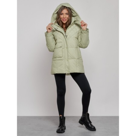 Winter Winter jacket, size 48, light green color-11