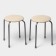 Set of stools "Economy" TE2/SK, 2 pcs, ivory color