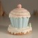 Souvenir Polystone Light "Gingerbread House-Kex, with Santa Claus" Zephyry 12x12x14 cm