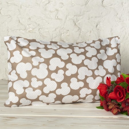 Pillowcase, size 40 × 60 cm, coffee mouse, calico