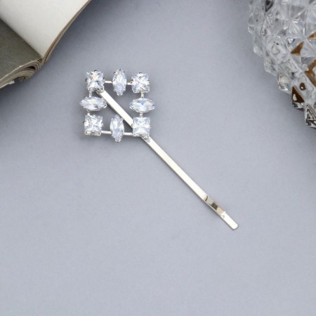 Invisibility for hair "Vivien" Cube, 5 cm, silver