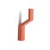 Furniture hook Cappio tranquility, one -rot, brick color