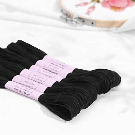 Muline threads, 8 ± 1 m, black color No. 310-1