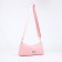 Bag Cross-Bodi with a zipper, pink color