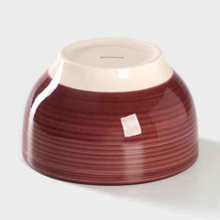 Boronnaya Salamic Dolyana "Sea World", 800 ml, d = 14 cm, burgundy color-2
