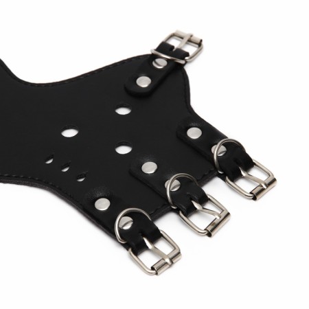 Pressed muzzle of pressed leather adjustable, No. 5, DN 9.3 cm, ohm 32-40 cm, black-10