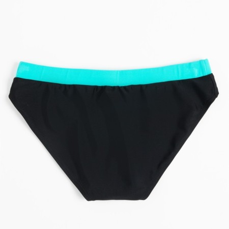 Bathing swimming trunks for the boy minku, black/turquoise color, height 98-104-1
