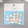 Beads for creativity plastic "Round flat pearls" set of 20 pcs 1.2x1.2x0.4 cm