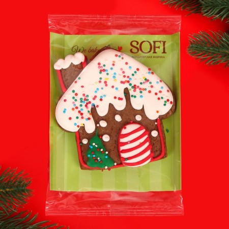 Honey cookies "Winter MIX-3" in assortment, 60 g-12