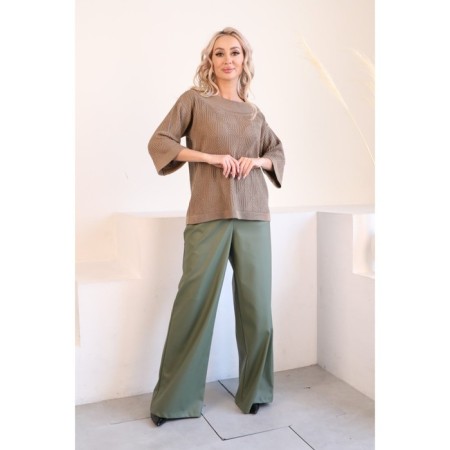 Female jumper, size 42, brown color-9