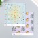 Scrapbooking paper bilateral "cats" density 180 g 15.5x17 cm