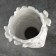 Kashpo - VAZ "Boy with a wreath" White, 28x12x14cm