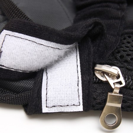 A backpack-carrier for cats and dogs "Kangaroo", m-32 x 20 cm (ds 29-34, og 25-43 cm), black-7
