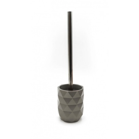 Joyce toilet brush, color gray metallic